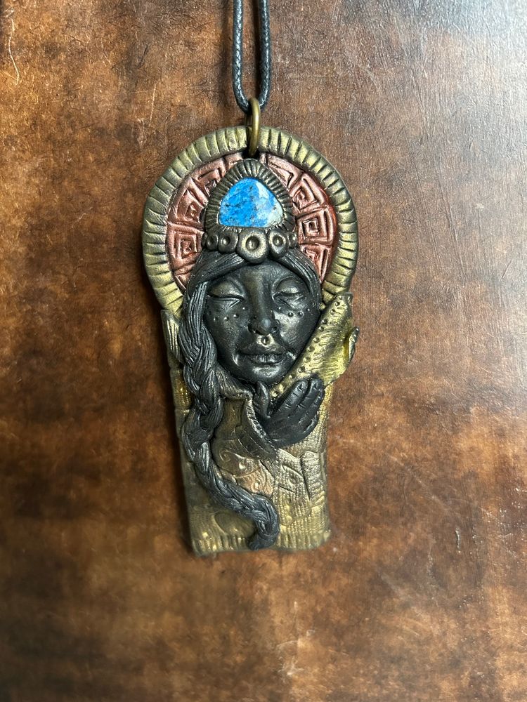 Sleeping Goddess with K2 Gemstone Focal 